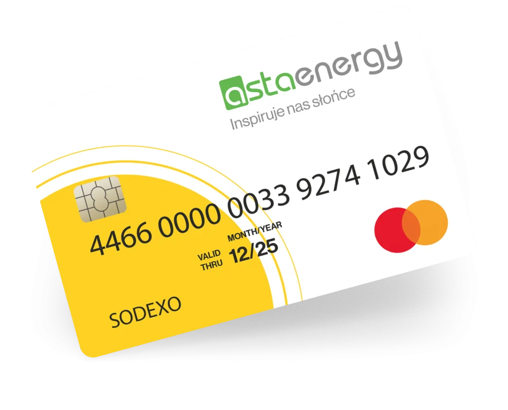 Karta premiowa ASTA Energy i Sodexo