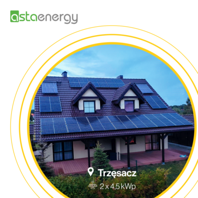 Instalacja fotowoltaiczna — Realizacja trzesacz 3
