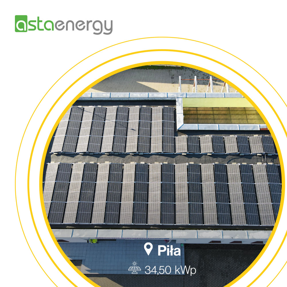 Instalacja fotowoltaiczna w Pile, 34,50 kWp
