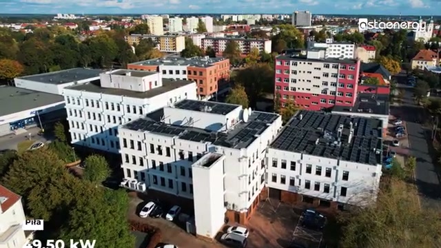 Instalacja fotowoltaiczna ASTA-NET w Pile – widok z drona.
